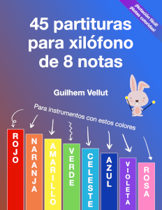 45 partituras para xilófono de 8 notas